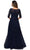 La Femme - 28036 Quarter Length Sleeve Floral Lace A-Line Gown Mother of the Bride Dresses