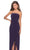 La Femme - 28204 Strapless Jersey Sheath Dress With Slit Evening Dresses