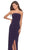 La Femme - 28204 Strapless Jersey Sheath Dress With Slit Evening Dresses