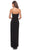 La Femme - 28204 Strapless Jersey Sheath Dress With Slit Evening Dresses