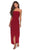 La Femme - 28204 Strapless Jersey Sheath Dress With Slit Evening Dresses