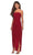 La Femme - 28204 Strapless Jersey Sheath Dress With Slit Evening Dresses