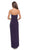 La Femme - 28204 Strapless Jersey Sheath Dress With Slit Evening Dresses