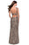 La Femme - 28672 Halter Animal Print Sheath Dress Prom Dresses