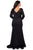 La Femme - 29017SC Embellished V-neck Dress - 1 pc Black In Size 16W Available CCSALE 16W / Black