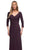 La Femme - 29223 Fitted V-Neck Evening Dress Mother of the Bride Dresses