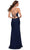 La Femme - 29736 Ruched V Neck Dress With Slit Special Occasion Dress