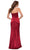 La Femme - 29807 Strapless Fitted Stretch Satin Long Dress Special Occasion Dress