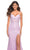 La Femme - 30171 Deep V-Neck Embroidered Gown Special Occasion Dress