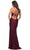 La Femme - 30315 Cowl Neck Beaded Slit Gown Prom Dresses