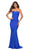 La Femme - 30502 Strapless Sweetheart Jersey Gown Special Occasion Dress 00 / Royal Blue