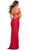 La Femme - 30510 Crisscross Wrap Sheath Gown Prom Dresses