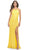 La Femme 30635 - Sequin Halter Prom Dress Special Occasion Dress 00 / Yellow