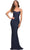 La Femme 30707 - Sequin Scoop Neck Gown Special Occasion Dress 00 / Black