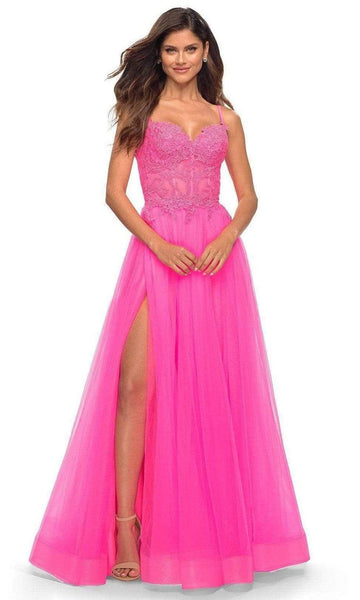 la femme 30755 sweetheart embroidered a line gown prom dresses 00 neon pink 29558942171219 grande