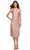 La Femme 30918 - Wrap Style Homecoming Dress Special Occasion Dress 00 / Mauve