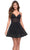 La Femme 30941 - V-Neck Sheer Corset Cocktail Dress Homecoming Dresses