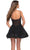 La Femme 30941 - V-Neck Sheer Corset Cocktail Dress Homecoming Dresses