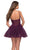 La Femme 30941 - V-Neck Sheer Corset Cocktail Dress Homecoming Dresses