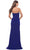 La Femme 31058 - Ruched High Slit Prom Dress Special Occasion Dress