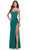 La Femme 31058 - Ruched High Slit Prom Dress Special Occasion Dress