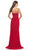 La Femme 31058 - Ruched High Slit Prom Dress Special Occasion Dress