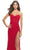 La Femme 31058 - Ruched High Slit Prom Dress Special Occasion Dress