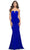 La Femme 31226SC - Strapless V-Neck Evening Dress Prom Dresses 00 / Royal Blue