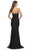 La Femme 31226SC - Strapless V-Neck Evening Dress Prom Dresses