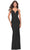 La Femme 31227 - Lace Up Back Prom Dress Special Occasion Dress 00 / Black