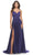 La Femme 31233 - Sweetheart Crisscross Ruched Long Dress Special Occasion Dress 00 / Navy