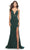 La Femme 31249 - Lace Mermaid Prom Dress Special Occasion Dress 00 / Dark Emerald