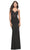 La Femme 31272 - Scallop Lace Prom Dress Special Occasion Dress 00 / Black