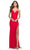 La Femme 31326 - Fringed Slit Prom Dress Special Occasion Dress