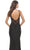 La Femme 31341 - V-Neck Rhinestone Accent Evening Dress Special Occasion Dress