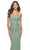 La Femme 31341 - V-Neck Rhinestone Accent Evening Dress Special Occasion Dress