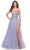 La Femme 31369 - Sleeveless Sheer Bodice Prom Dress Special Occasion Dress 00 / Light Periwinkle