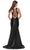 La Femme 31377 - Sleeveless Open Crisscross Back Evening Dress Special Occasion Dress