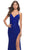 La Femme 31388 - V-Neckline Sheath Long Dress Special Occasion Dress