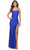 La Femme 31398 - Embellished Jersey Long Dress Special Occasion Dress 00 / Royal Blue