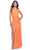 La Femme 31405 - Full Sequins Sheath Long Dress Special Occasion Dress 00 / Hot Coral