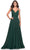 La Femme 31500 - Ruched V-Neck Chiffon Evening Dress Special Occasion Dress