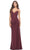 La Femme 31520 - Illusion Embroidered Long Dress Special Occasion Dress 00 / Dark Berry