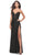 La Femme 31553 - Edgy Braided Mid Long Gown Special Occasion Dress