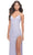 La Femme 31574 - Draped Neckline High Slit Fitted Long Dress Special Occasion Dress