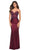 La Femme - Beaded Sweetheart Prom Dress 30720SC Prom Dresses 00 / Dark Berry