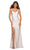 La Femme - Embellished Strap Prom Dress 30435SC Prom Dresses 00 / White