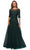 La Femme - Floral Lace A-Line Gown 28036SC - 1 pc Emerald In Size 14 Available CCSALE 14 / Emerald