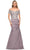 La Femme - Floral Lace Sweetheart Evening Dress 30045SC - 1 pc Silver In Size 18 Available CCSALE 18 / Silver