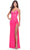 La Femme - Knotted Slit Prom Dress 31446SC Prom Dresses